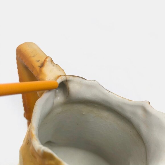 Small Antique Austrian Floral Porcelain Pitcher - Picture 7 of 7